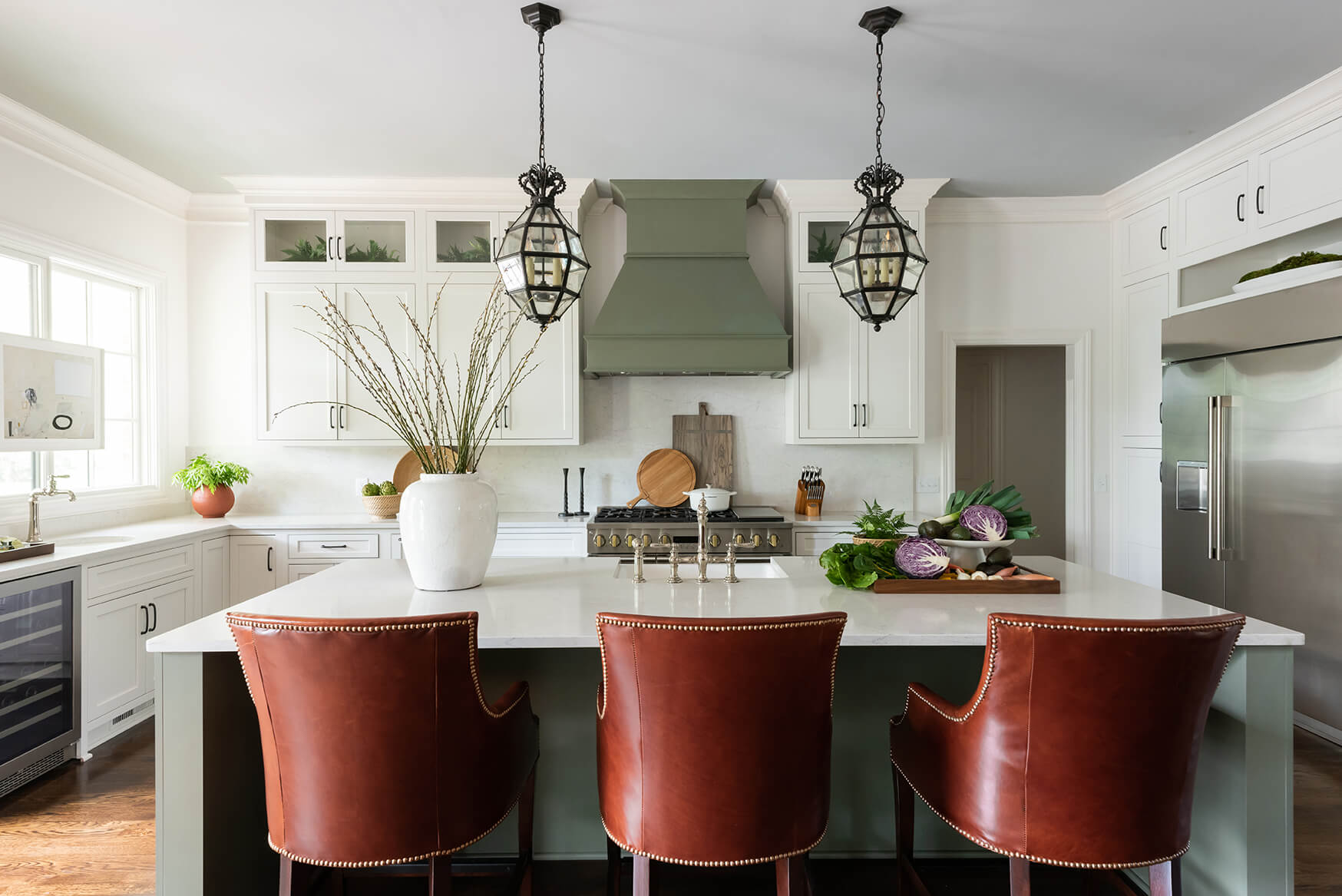 Kitchen design by Holly Thompson Design + Consulting for a custom home renovation. Renovation planning is one of her specialties.